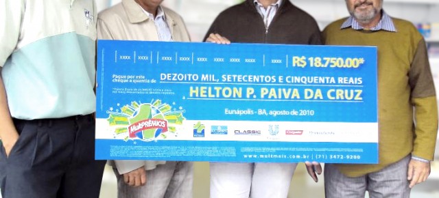 Campanha Multprêmios - Helton Paiva recebe prêmio em dinheiro!